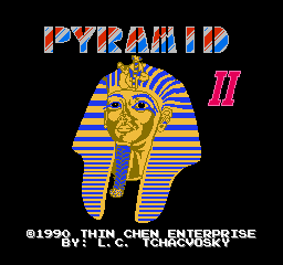 Pyramid II title screen for NES
